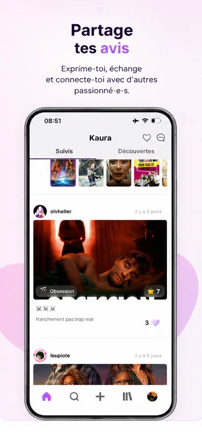Communauté dans l’application Kaura